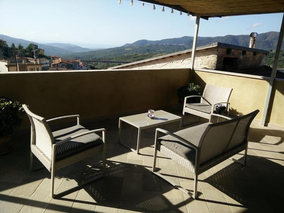 Casa Torre Con Terrazza Panoramica Villa Futani Dış mekan fotoğraf